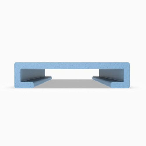 Perfil em UHMW-PE - P158 series - Movexii - em titânio / em C / extrudado