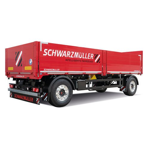 Carreta prancha - Schwarzmüller Gruppe - de obras / de cimento / com 2 eixos