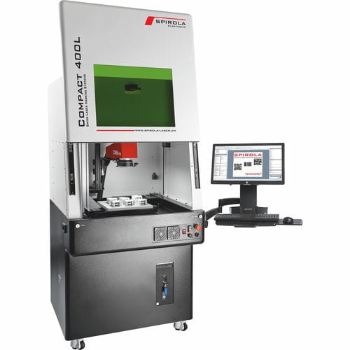 Sistema de marcação a laser - Compact 400L - SPIROLA Elektronik GmbH - para pequena sinalização / para códigos datamatrix / de código de barras