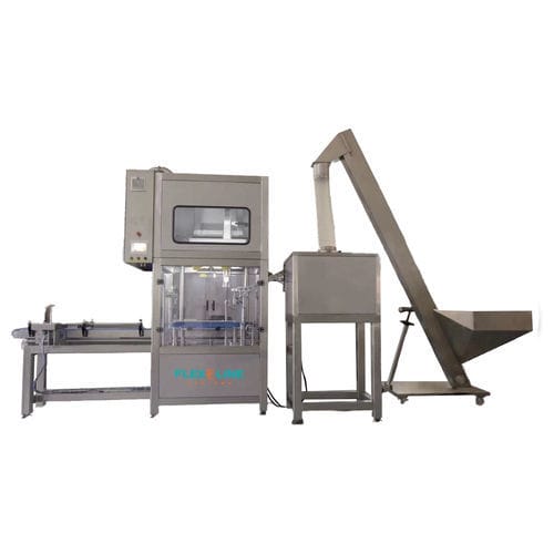 Tampadora-rosqueadora de tampas automática - Flex Line - linear / de garrafas / para a indústria alimentícia