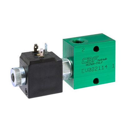 Válvula solenoide de ação direta - EV-08-2X - CBF S.r.l. - de 2/2 vias / hidráulica / para óleo