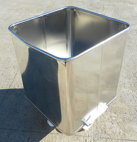 Caixa em aço inoxidável - Base Handling Products Limited - para a indústria alimentar / para a indústria farmacêutica / com rodízios