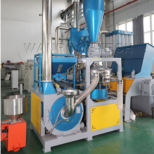 Moinho para produto pulverulento - PNMF series - WANROOE-TECH - para plásticos / de discos / vertical