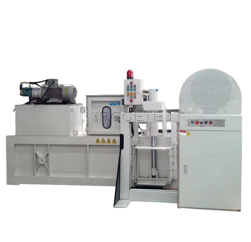 Prensa enfardadeira para resíduos - PNDB series - WANROOE-TECH - horizontal / com abertura superior / automática