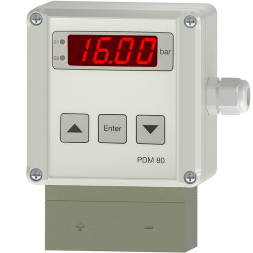 Transmissor de pressão diferencial - PDM80-2 - Nöding Messtechnik - capacitivo / analógico / para líquidos