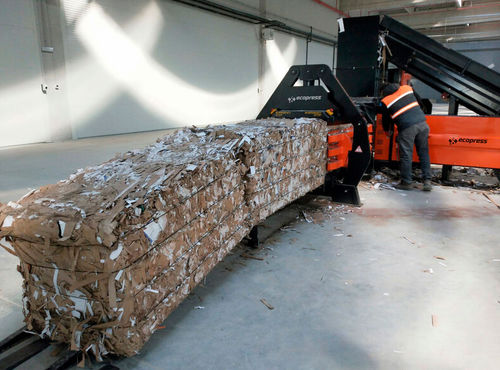 Prensa enfardadeira para resíduos - EHB S50 - Ecopress group - horizontal / de canal / automática
