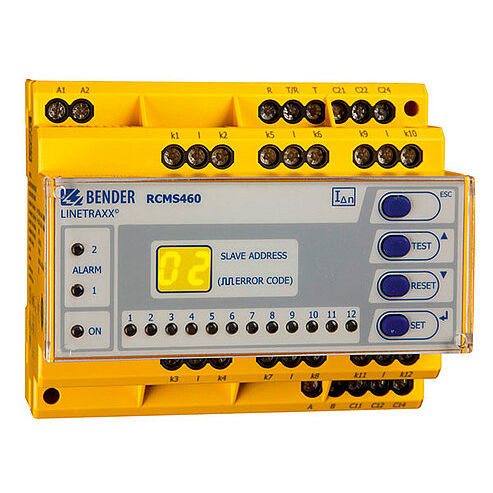 Sistema de monitoramento de corrente residual - LINETRAXX® RCMS460-L - BENDER GmbH & Co KG - contínuo / digital / multicanal