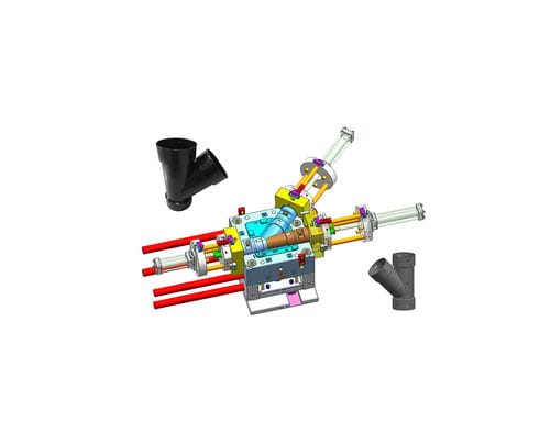 Injeção de plásticos monocomponente - Shenzhen MJX Plastic Mold Co.,Ltd - termoplásticos / de PVC / para tubulações