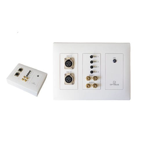 Pré-amplificador de sinal - PM-4P - Optimus - para microfone / CC / montagem