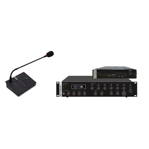 Sistema de sonorização PA 6 mensagens sonoras - MAV-240KIT - Optimus