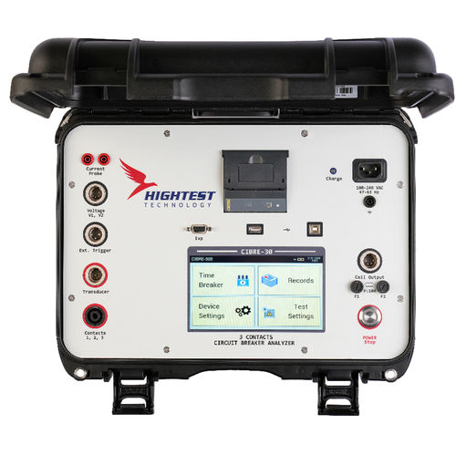 Analisador para disjuntor - CIBRE-30 - Hightest Technology - com impressora integrada / de bateria / com Bluetooth