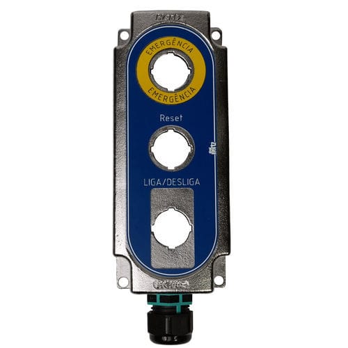 Botoeira de 3 botões - Hertz Solucoes - IP67 / compacta / em aço inoxidável