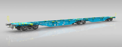 Transportadora com rodas - Sggmrss 90´ - Greenbrier Europe - com plataforma / para contêineres