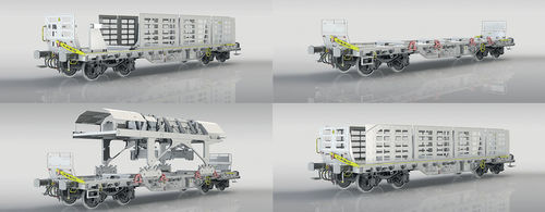 Transportadora com rodas - Greenbrier Europe - para paletes / elétrica