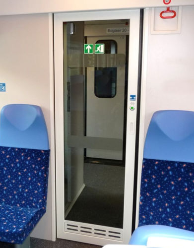 Porta de trem de correr - ŽOS 4 TRAINS - elétrica / pneumático / intercirculação