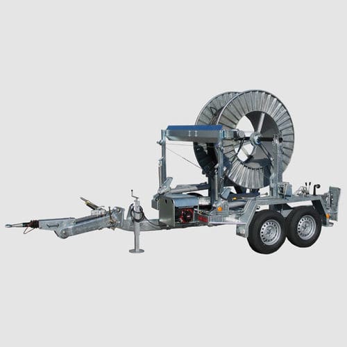 Carreta porta-bobinas - KVT 2,7/80A - Vetter GmbH Kabelverlegetechnik - de tambor rotativo / para enrolador de cabos / tandem
