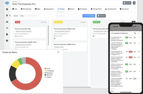 Software de manutenção preventiva - Sitemark - de gestão / de rastreamento / para central de energia solar