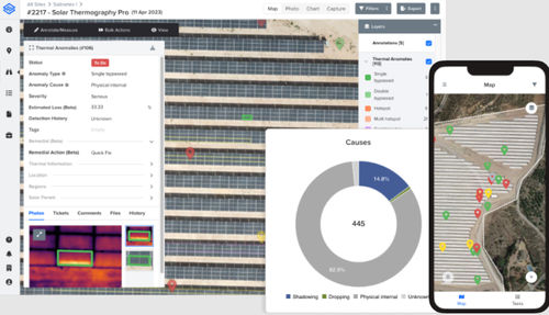 Software de rastreamento - Sitemark - para central de energia solar / de obras / centralizado