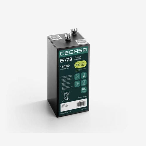 Bateria retangular - E/Z8 1,5/600 - Cegasa Energía SLU - 1,5 V / industrial / para equipamento de telecomunicações