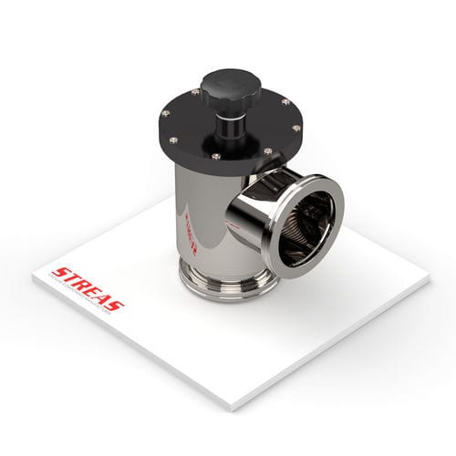 Válvula manual - VMA series - Streas srl - de controle de vazão / de ângulo reto / com conexão por flange ISO