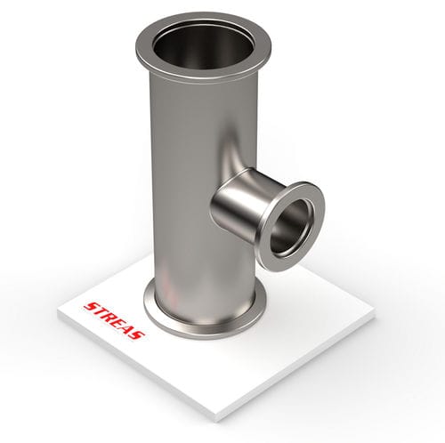 Conexão para vácuo - 3TR2510KF-4 - Streas srl - flangeada / em T / em aço inox 304