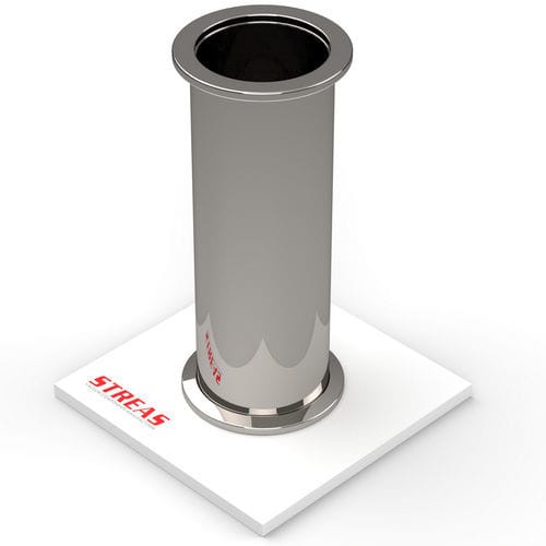 Conexão para vácuo - D series - Streas srl - flangeada / em aço inox 304 / flangeada