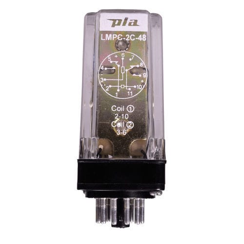 Relé eletromecânico CC - LMPC  - PLA Components - 2 NA/NF / de encaixe