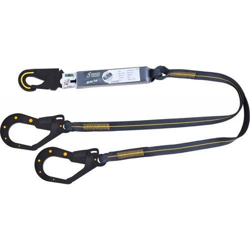 Talabarte de fita - FA3040515 - Kratos safety - duplo / ajustável / EN 355