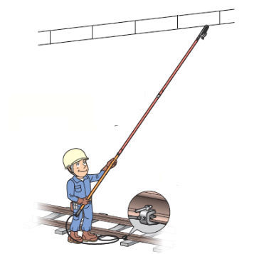 Gancho para conexão - Hasegawa Electric Co., Ltd. - para cabos / para pisos / metálico