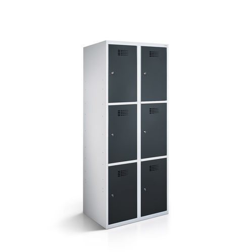 Armário locker para empresa - 2110-020300-0801112 - LOCKEEL s.à r.l. - com ventilação / robusto / múltiplo