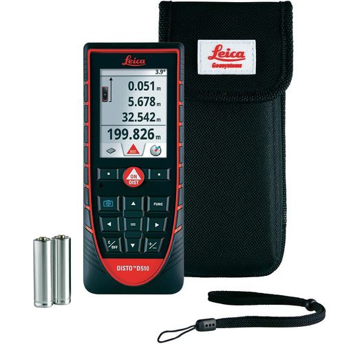 Medidor de distância a laser - D510 - DRC SRL.it - portátil / digital / com display LCD