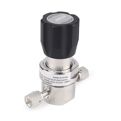 Regulador-redutor de pressão para gás - JR1000 - Jewellok - de diafragma / de simples estágio / em aço inoxidável 316L