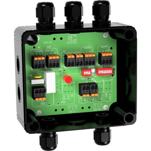 Módulo E/S digital - FBB-2DI1DO.R - Romutec Steuer- u. Regelsysteme GmbH - fieldbus / com saída de relé / com 2 entradas digitais