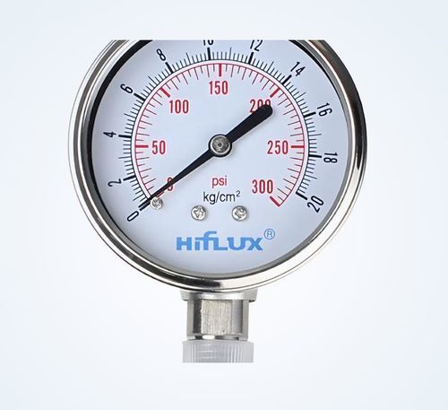 Manômetro com mostrador analógico - HIFLUX UK Ltd - em aço inoxidável