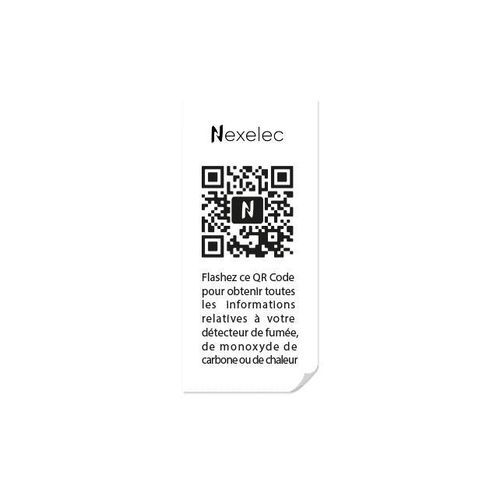 Etiqueta de identificação - QR’SAFE - NEXELEC - de códigos de barras / com motivos impressos / termossensível