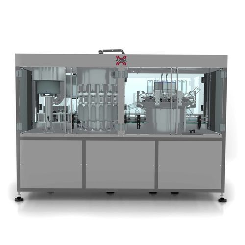 Envasadora/tampadora automática - Axtra Srl - para líquidos / monobloco / industrial