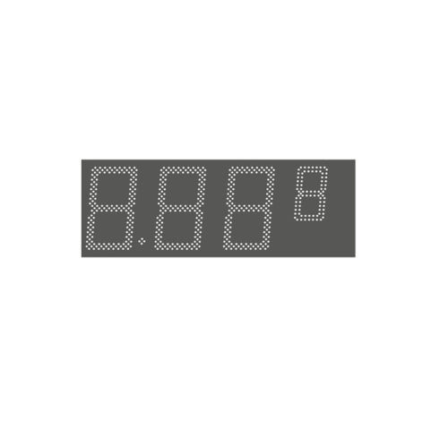 Display de LED - DIS Series - HITECHLED SRL - numérico / de 4 dígitos / de 3 dígitos