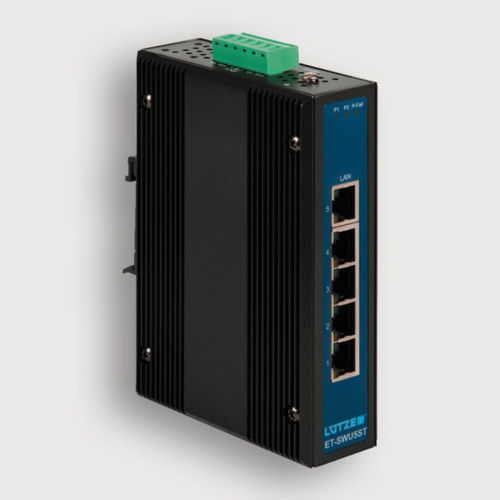 Switch de rede não gerenciável - 772000 - LÜTZE - 5 portas / para trilho DIN / de parede