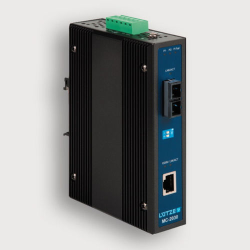 Switch conversor conversor mídia - 772032 - LÜTZE - gerenciável / Ethernet / para trilho DIN
