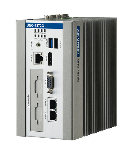 Computador embutido - UNO-1372G - ADVANTECH - para trilho DIN / Intel® Atom E3845 / VGA