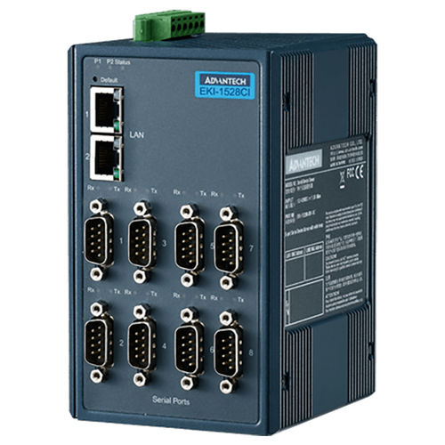Servidor de periférico 8 portas - EKI-1528I-DR - ADVANTECH - RS-232 / RS422/RS485 / Ethernet