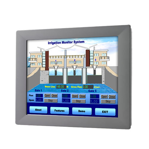 Monitor LCD - FPM-2120G - ADVANTECH - com tela sensível ao toque resistiva / com retroiluminação LED / industrial