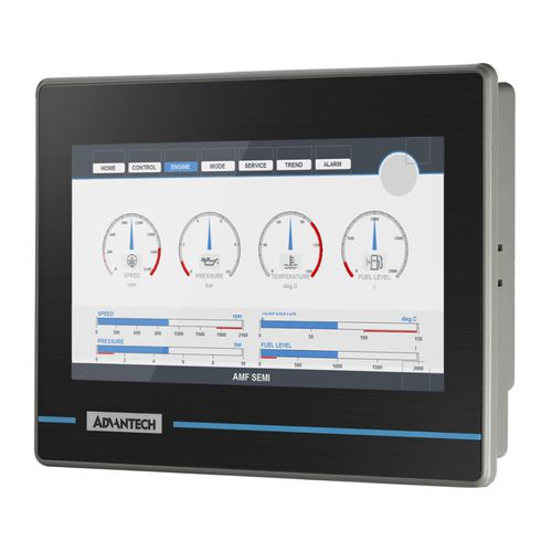 Terminal com tela sensível ao toque resistiva - WOP-207K - ADVANTECH - embutido / 800 x 480 / RISC