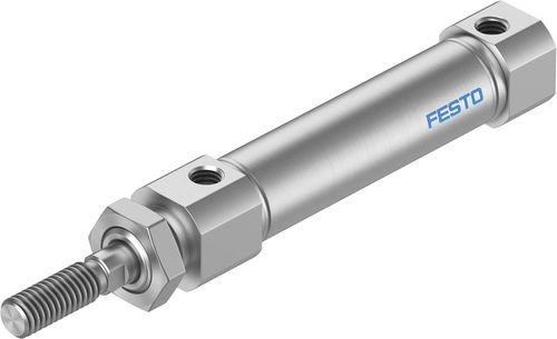 Cilindro pneumático - DSNU-S series    - FESTO - de pistão magnético / de dupla ação / em aço inoxidável