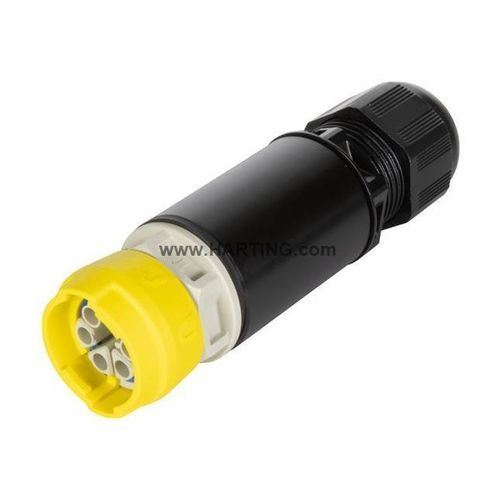 Conector combinado - S15_PFT_STR-FM_AC_M_CRT_w/o-contacts - HARTING - de cabo a cabo / circular / de crimpar