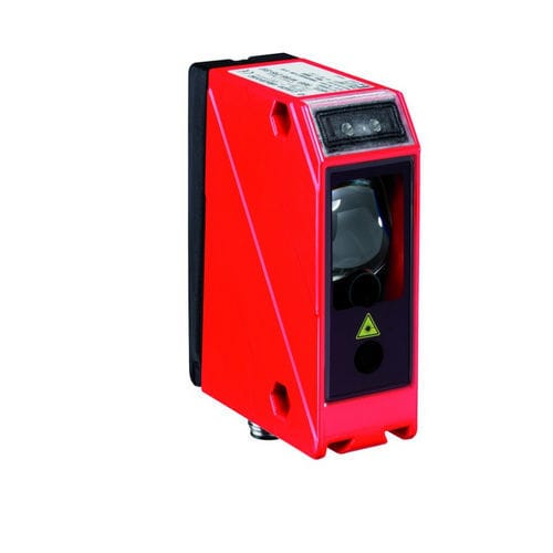 Sensor fotoelétrico com supressão de fundo - HRTL 96B M/66.04S-S12  - Leuze electronic GmbH + Co. KG - difuso / retangular / a laser