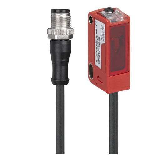 Sensor fotoelétrico retrorrefletor polarizado - PRK3CL1.A3/4T-200-M12  - Leuze electronic GmbH + Co. KG - retangular / a laser / digitais