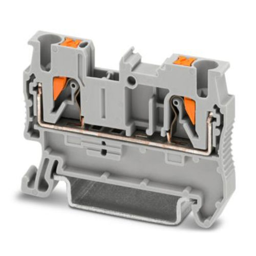 Borne de encaixe - PT 2,5 - PHOENIX CONTACT GmbH & Co. KG - push-in / de passagem / cinza