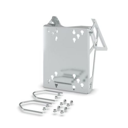 Suporte em aço inoxidável - POS POLEFIX S 108 VA - PHOENIX CONTACT GmbH & Co. KG - com painéis fotovoltaicos