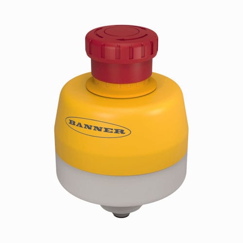 Botão de comando de freio de emergência - SSA-EB1PLYR-0DECQ8 - TURCK - IP65 / em material plástico / com iluminação